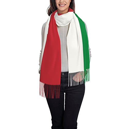 RBAZYFXUJ Schal Wraps für Frauen, Italien-Flagge Schal für Frauen, Damenschals, lange große weiche Schals, siehe abbildung, One size von RBAZYFXUJ