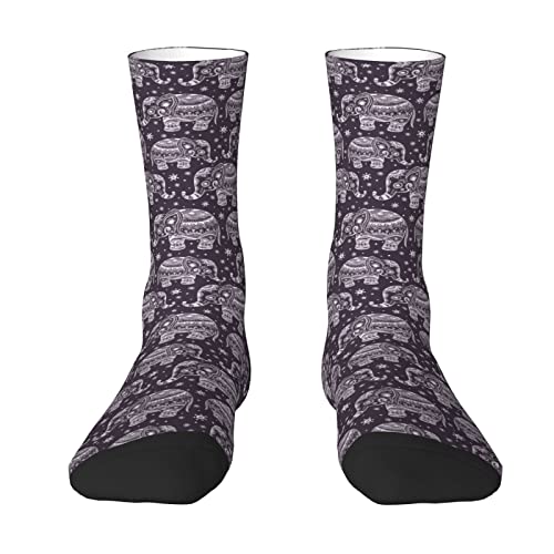 RBAZYFXUJ Socken, Cartoon-Socken mit süßem Elefant, für Herren und Damen, siehe abbildung, One size von RBAZYFXUJ