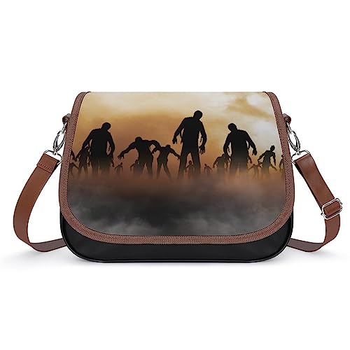 RBAZYFXUJ Zombies Dead Men Walking Body at Night Crossbody Tasche Damen Handtasche mit verstellbarem Riemen, Zombies Dead Men Walking Body at Night, Einheitsgröße von RBAZYFXUJ