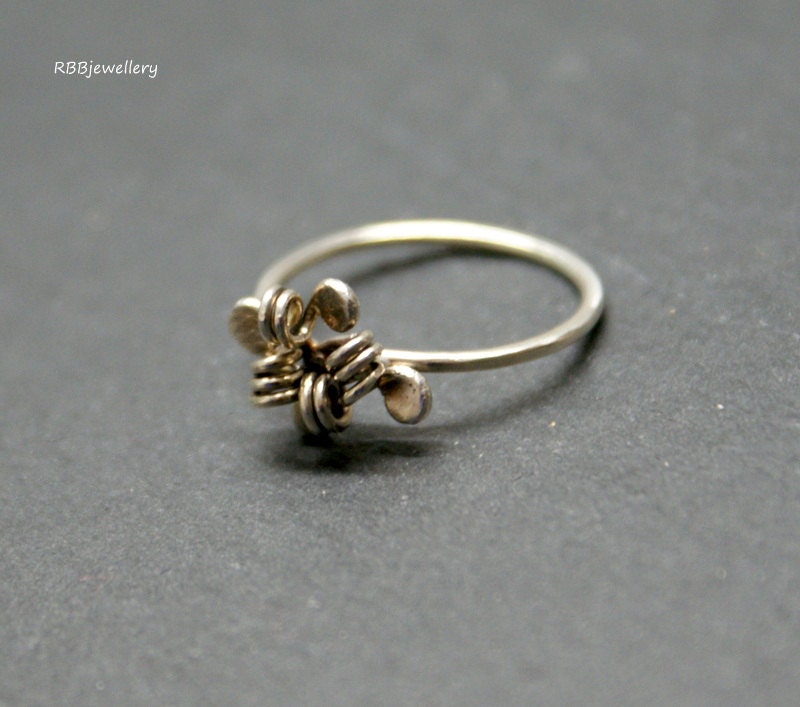 Handgemachte Sterling Silber Spirale Ring Handgemachte Sterling Silber Spirale Ring von RBBcuriosities