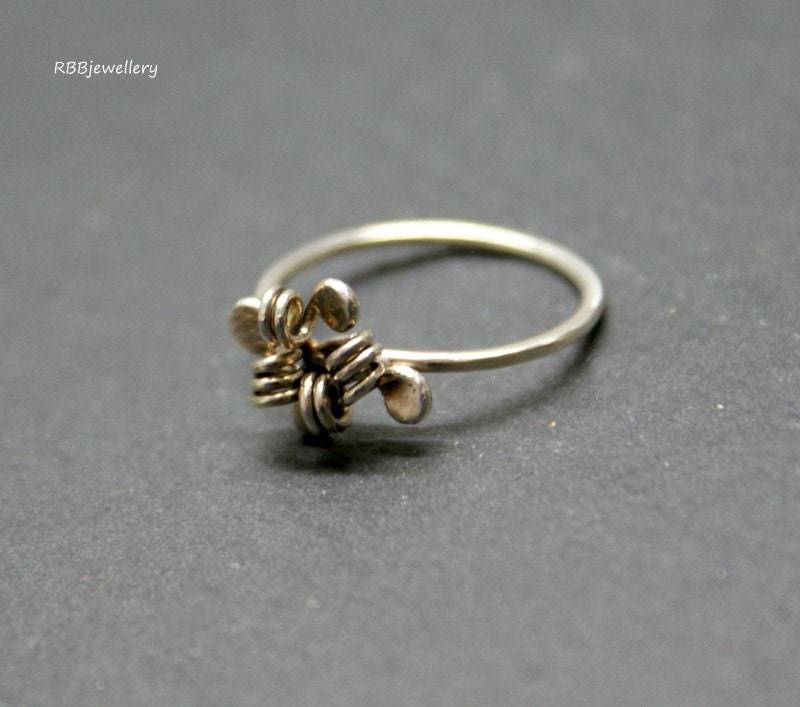 Handgemachte Sterling Silber Spirale Ring Handgemachte Sterling Silber Spirale Ring von RBBcuriosities