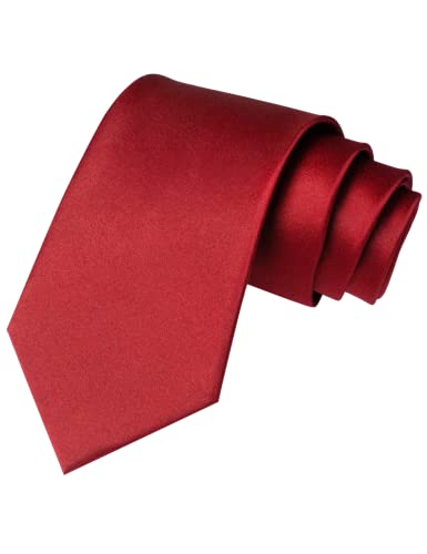 RBOCOTT Herrenkrawatte Einfarbige Krawatte Kastanienbraun Business Hochzeitskrawatte (8cm-9) von RBOCOTT