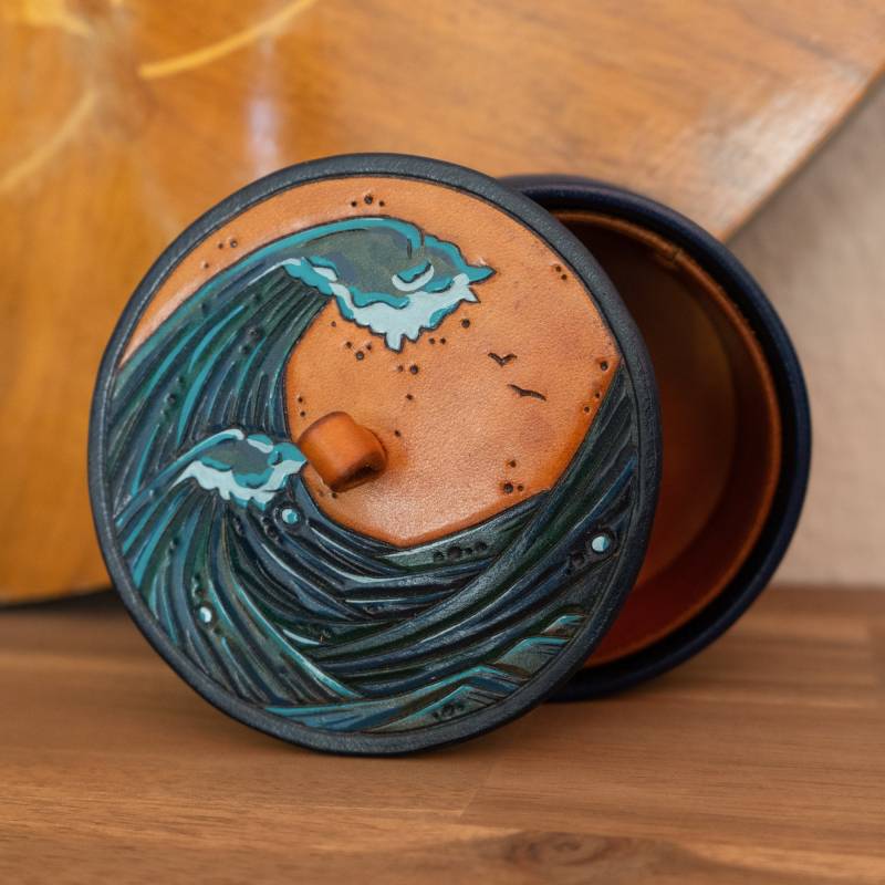 Lederdose "Ahoi" - Aus Vegetabil Gegerbtem Leder von RBRGNDRM