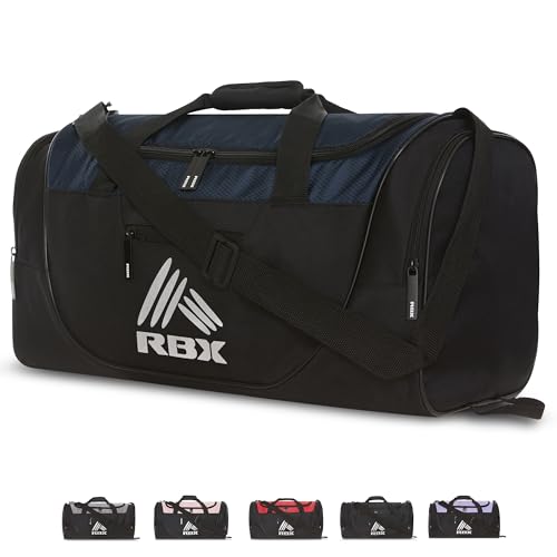 RBX Turnbeutel für Herren, Kleiner Turnbeutel für Damen mit Schuhfach, Duffle Bag für Reisen, Sporttasche, Camping, Wochenende, Carry On, Übernachtung Duffel Bag für Frauen mit Schultergurt, von RBX