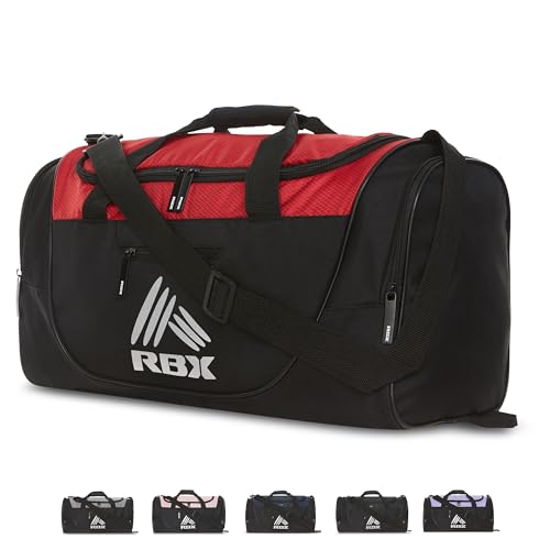 RBX Turnbeutel für Herren, Kleiner Turnbeutel für Damen mit Schuhfach, Duffle Bag für Reisen, Sporttasche, Camping, Wochenende, Carry On, Übernachtung Duffel Bag für Frauen mit Schultergurt, von RBX