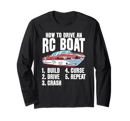 Wie man ein RC-Boot fährt Lustiges RC-Modelldesign für RC Captain Langarmshirt Wie man ein RC-Boot fährt Lustiges RC-Modelldesign für RC Captain Langarmshirt von RC Boat Accessories for RC Model Captain