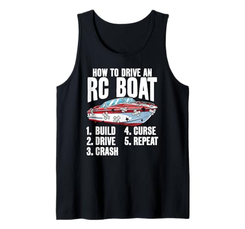 Wie man ein RC-Boot fährt Lustiges RC-Modelldesign für RC Captain Tank Top Wie man ein RC-Boot fährt Lustiges RC-Modelldesign für RC Captain Tank Top von RC Boat Accessories for RC Model Captain