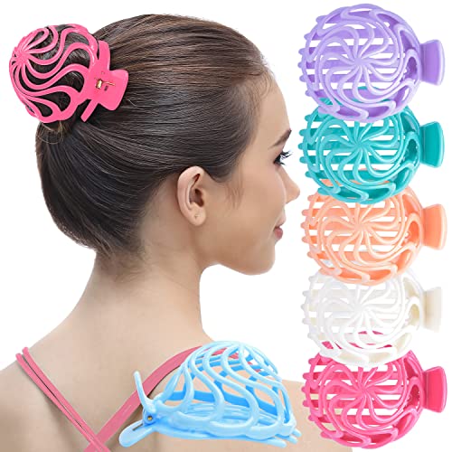 RC ROCHE 6 Stück Dutt Haarklammer für Damen Oktopus Haarspange Clip Haar Spinne Langes Dickes Haar Klaue Kiefer Rutschfest Lockiges Haar Haarhalter Mädchen, Medium Pastell Multifarben von RC ROCHE ORNAMENT