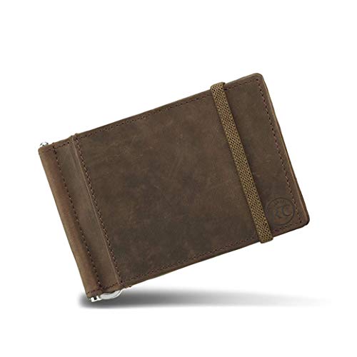RC Rexcuir Maddox Geldbörse mit Geldklammer und Federspannung, elastischer Verschluss, Vollnarbenöl-Leder mit Kreditkartenfächern, Dunkles antikes Eichenbraun, Reisezubehör RC Rexcuir Maddox Geldbörse mit Geldklammer und Federspannung, elastischer Verschluss, Vollnarbenöl-Leder mit Kreditkartenfächern, Dunkles antikes Eichenbraun, Reisezubehör von RC Rexcuir