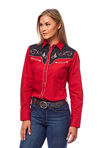 Rodeo Clothing Damen Western Casual Button Down Shirt Besticktes Cowgirl Country Outfit Shirts für Frauen, 515, L Rodeo Clothing Damen Western Casual Button Down Shirt Besticktes Cowgirl Country Outfit Shirts für Frauen, 515, L von RCCO RODEO CLOTHING COMPANY