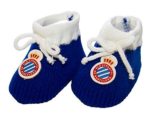 RCD ESPANYOL Unisex Baby Neugeborene, Spanisch, 0 – 3 Monate Schuhe, blau von RCD ESPANYOL