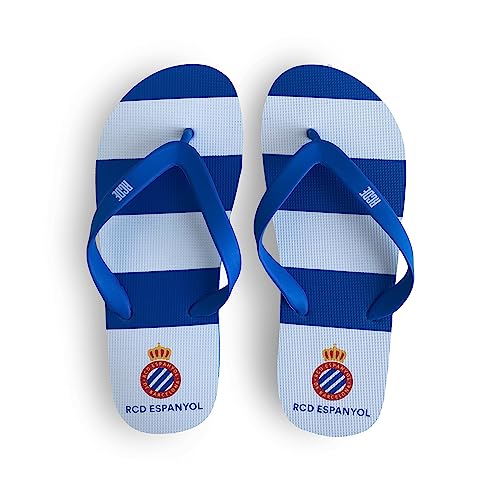 RCD Espanyol Unisex Sandaletten Flipflop, blau, 36 EU von R.C.D. Espanyol