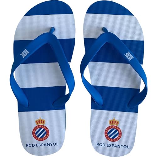 RCD Espanyol Unisex Sandaletten Flipflop, blau, 41 EU von R.C.D. Espanyol