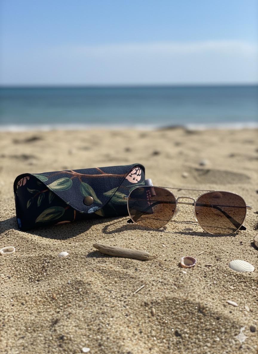 Brillenetui, Hartschale, Sonnenbrillenetui, Geschenk, Canvasbrillenetui von RChandmadeKerpen