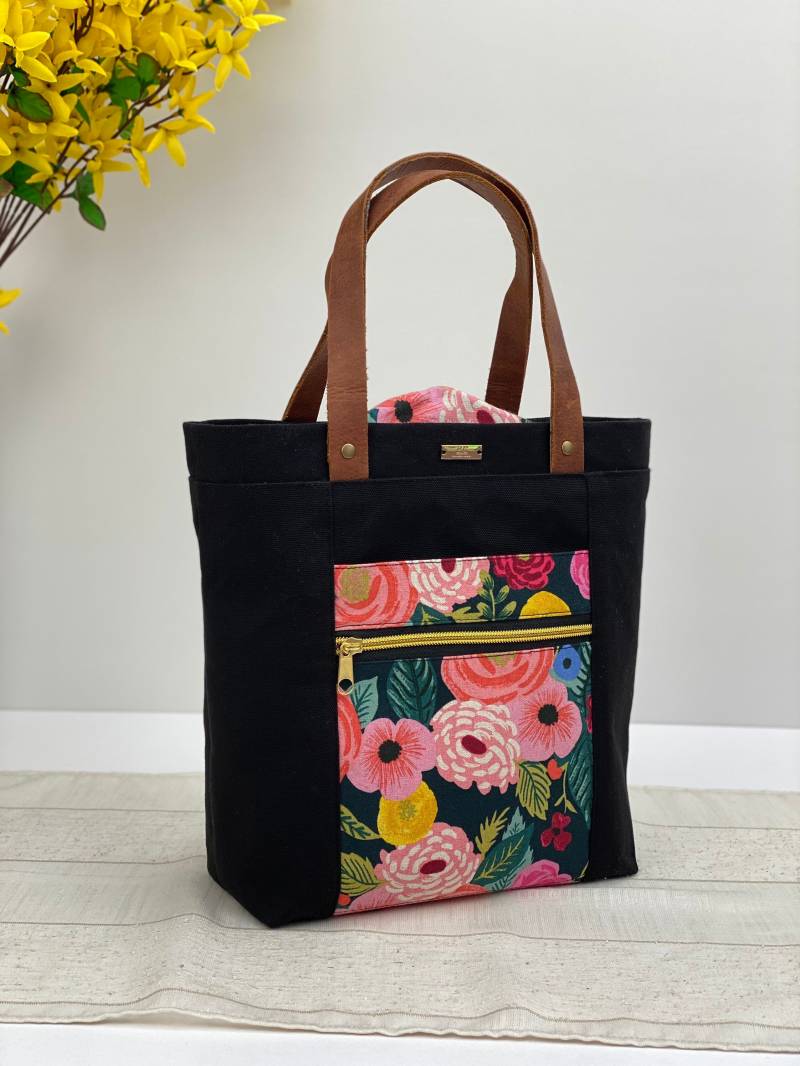 Projekttasche | Handarbeitstasche Stricktasche Firefly Tote Noodlehead Fieldbag, Project Bag Hobbytasche |Taschenorganizer von RChandmadeKerpen