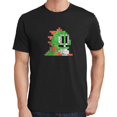 Bubble Bobble Player 1 T-Shirt Video Game 90s Retro Distressed 8-Bit Black M von RDBGHAUK