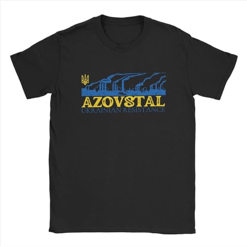 Men's Shirt Azovstal Resistance Ukrainian Defender of Ukraine Cotton Clothing Short Sleeve Crew Neck Tees PlSize T-Shirts Black XXL Men's Shirt Azovstal Resistance Ukrainian Defender of Ukraine Cotton Clothing Short Sleeve Crew Neck Tees PlSize T-Shirts Black XXL von RDBGHAUK