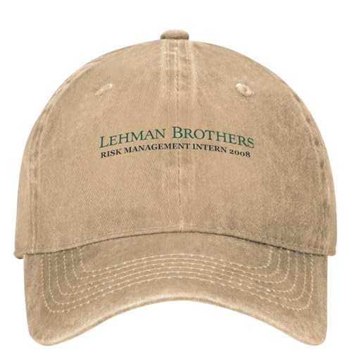 Baseball Cap Lehman Brothers Risk Management Intern Hunting Camping Trucker Hat Men Women Fashion Sunshade Caps Outdoors Halloween von RDCGRS