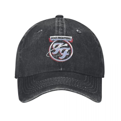 Baseball Cap Vintage Music F-FOO F-Fighters Band Unisex Distressed Washed Snapback Hat Logo Rock Concert Running Hats Outdoors Halloween von RDCGRS