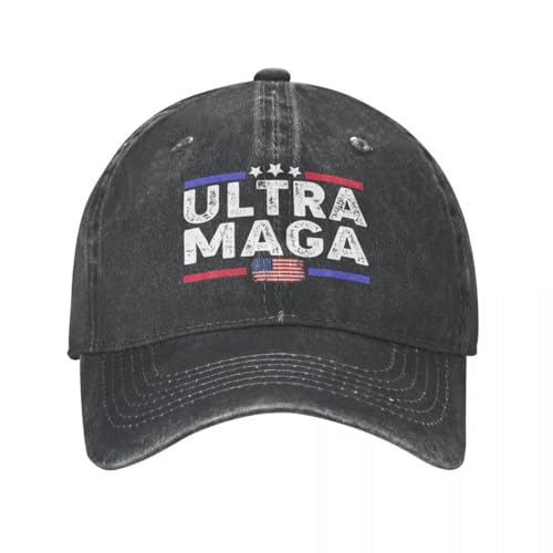 RDCGRS Baseballkappe Ultra MAGA Männer Frauen 2024 Präsidentschaftswahl Distressed Washed Cap Vintage Verstellbare Passform Sun Cap Outdoor Sport Geschenk von RDCGRS