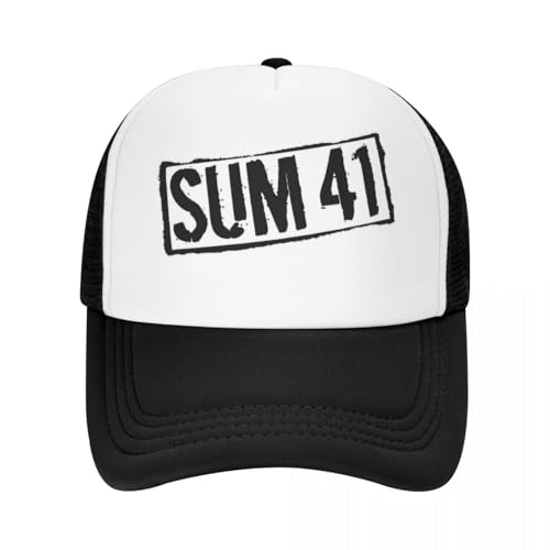 RDCGRS Sum 41 Band Mesh Baseball Caps Erwachsene Casual Sonnenhut SUM41 Punk Hut Verstellbare Snapback Caps Sportkappe Waschbare Trucker Cap RDCGRS Sum 41 Band Mesh Baseball Caps Erwachsene Casual Sonnenhut SUM41 Punk Hut Verstellbare Snapback Caps Sportkappe Waschbare Trucker Cap von RDCGRS