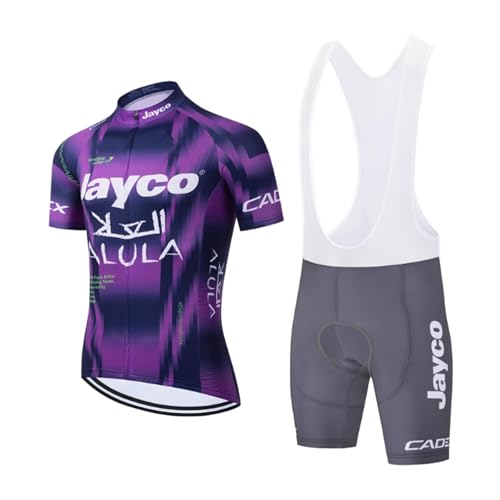 RDCYCLIST 2025 Pro Team Radsporttrikot-Set für Männer, atmungsaktives MTB-Rennradtrikot Paddad Bib Short Trikots (4XL) von RDCYCLIST