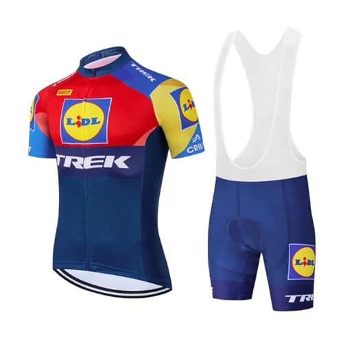 RDCYCLIST 2025 Pro Team Radsporttrikot-Set für Männer, atmungsaktives MTB-Rennradtrikot Paddad Bib Short Trikots (L) von RDCYCLIST