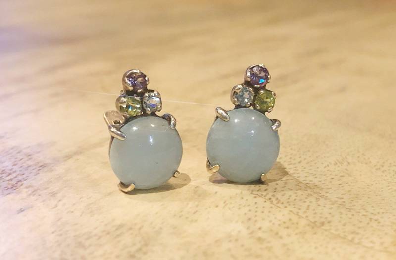 Aquamarine Ohrringe, Silver Earrings, Solid Silver, Gemstone Original Aquamarin, Geschenkideen, Edelstein Aquamarine Ohrringe, Silver Earrings, Solid Silver, Gemstone Original Aquamarin, Geschenkideen, Edelstein von RDJewelryStudio