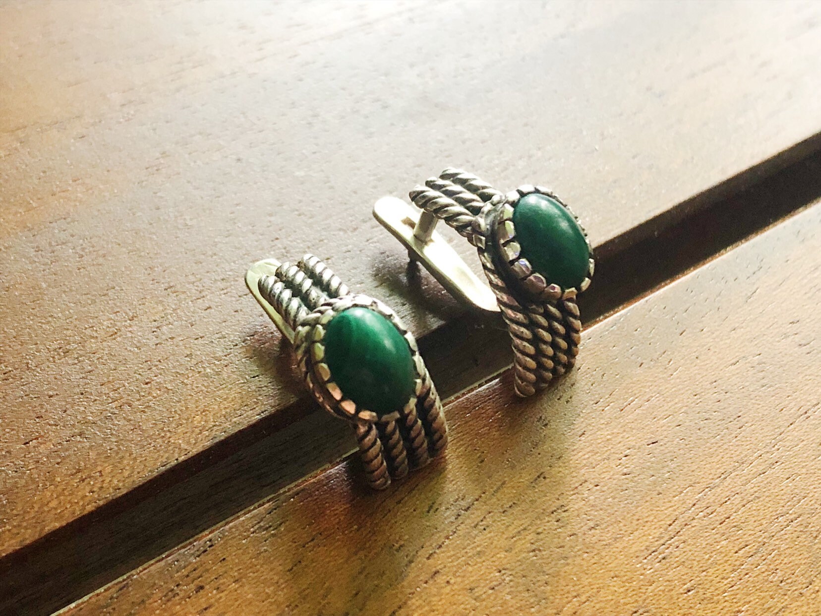 Malachite Ohrringe. Malachit Handgemachte Silberoherringe. Malachitstein. Schmuck Malachite Ohrringe. Malachit Handgemachte Silberoherringe. Malachitstein. Schmuck von RDJewelryStudio
