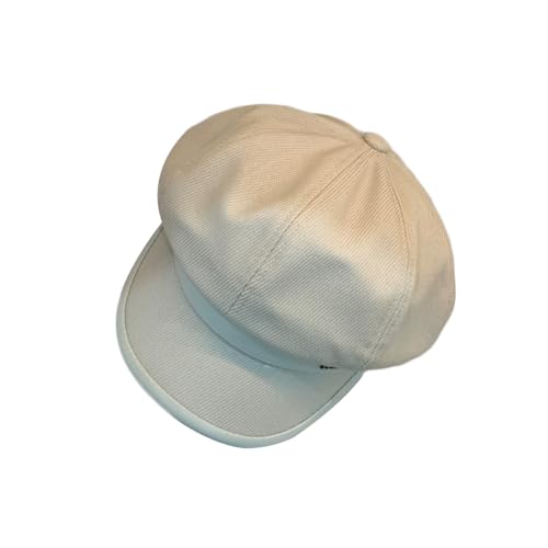 RDWESZOD Damen Fashion Newsboy Cap Warm Visor Bakerboy Casual Barett Hut Frühling Winter (DE/NL/SE/PL, Alphanumerisch, Einheitsgröße, Milchweiß) von RDWESZOD