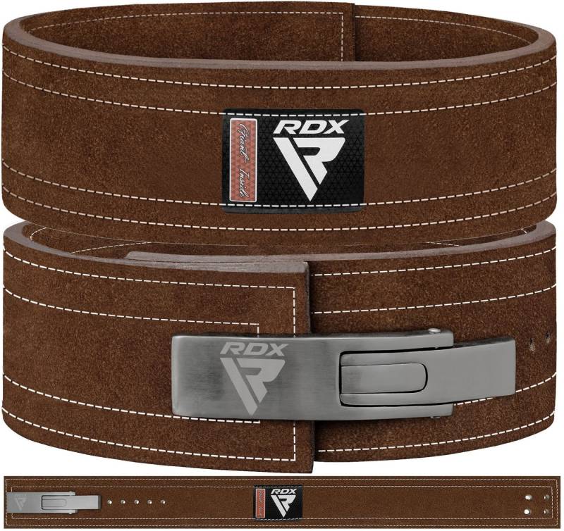 RDX Sports Bauch- und Rückenstützgürtel RDX 4 INCH POWERLIFTING CONGRESS APPROVED POWERLIFTING LEDER GÜRTEL von RDX Sports