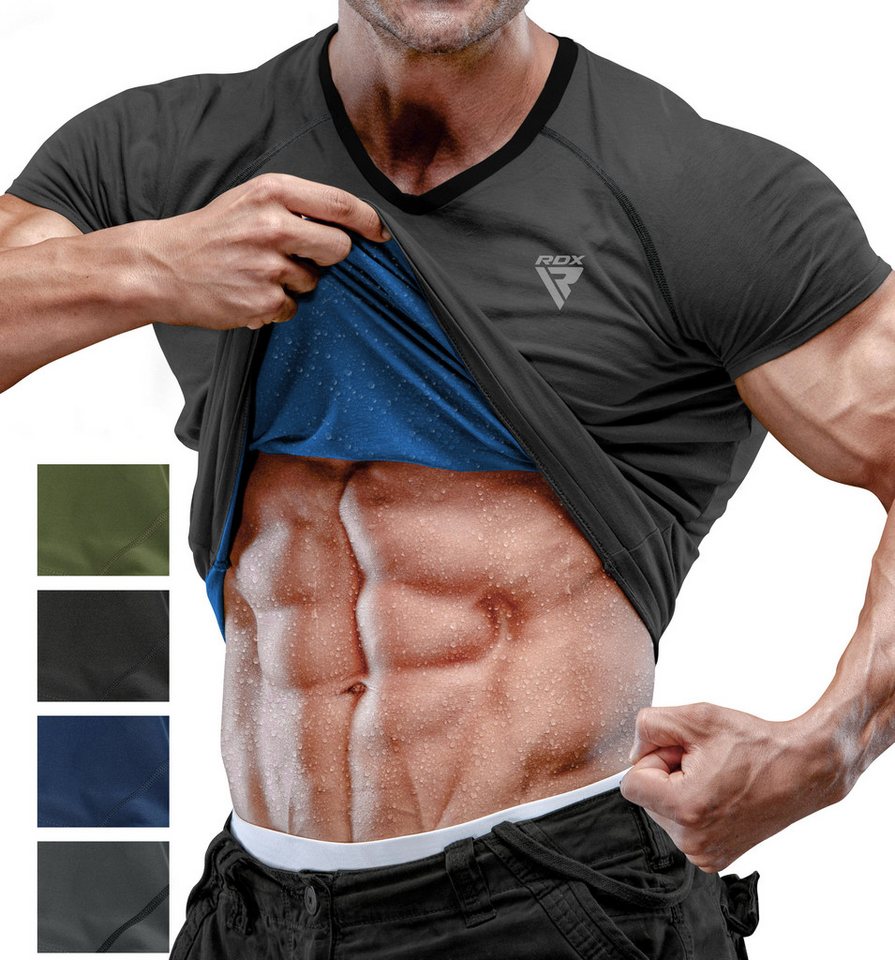 RDX Sports Kompressionsshirt RDX Herren Sauna Shirt – Schweißanzug Fitness Tanktop RDX Sports Kompressionsshirt RDX Herren Sauna Shirt – Schweißanzug Fitness Tanktop von RDX Sports
