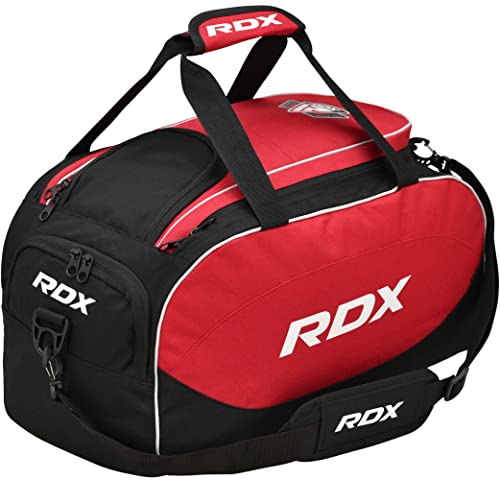 RDX Sporttasche Reisetasche Damen Herren, Trainingstasche Fitnesstasche mit Schuhfach, MMA Sport Fitness Wandern Gym Bag Schwimmen Rucksack, Umhängetasche Backpack Handgepäck Duffle Bag Fußballtasche von RDX