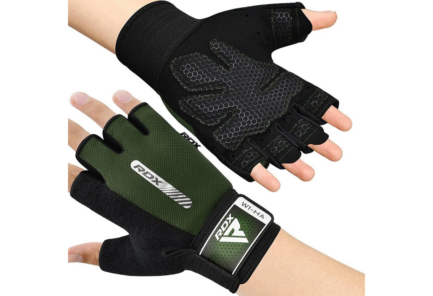 RDX Trainingshandschuhe RDX Fitness Handschuhe Frauen Männer Anti-Rutsch Workout Handschuhe von RDX