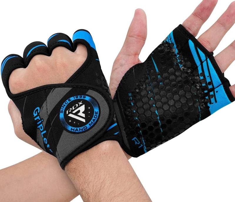 RDX Trainingshandschuhe RDX Fitness Handschuhe Grip Pads Grip Pads Männer Frauen Gewichtheben von RDX