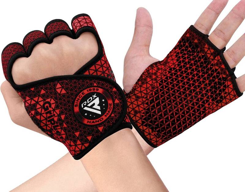 RDX Trainingshandschuhe RDX Fitness Handschuhe Grip Pads Grip Pads Männer Frauen Gewichtheben von RDX