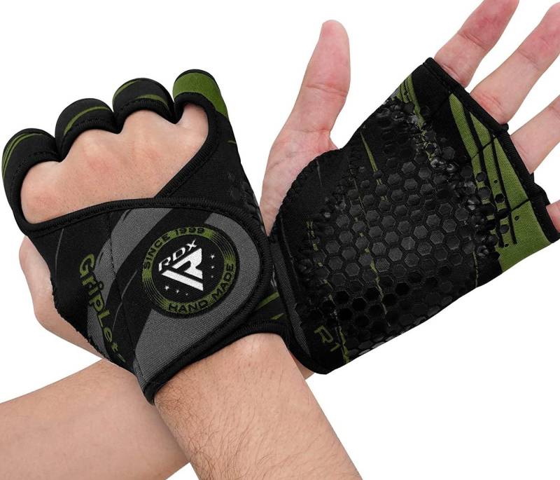 RDX Trainingshandschuhe RDX Fitness Handschuhe Grip Pads Grip Pads Männer Frauen Gewichtheben von RDX