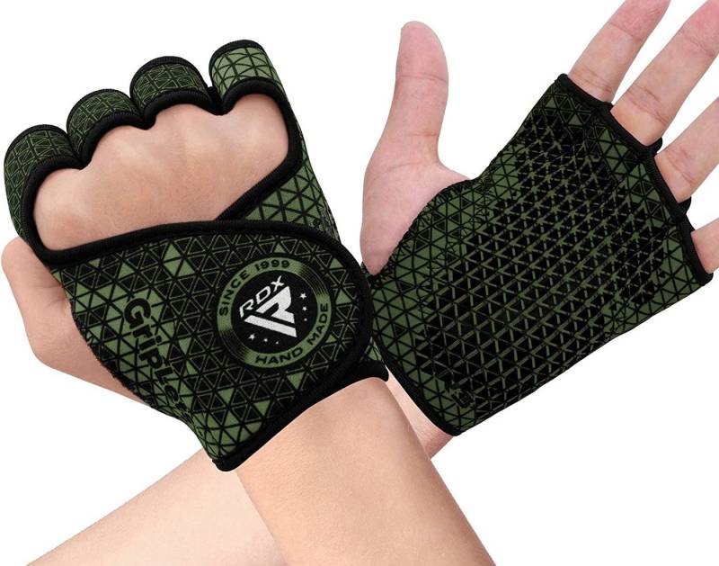 RDX Trainingshandschuhe RDX Fitness Handschuhe Grip Pads Grip Pads Männer Frauen Gewichtheben von RDX