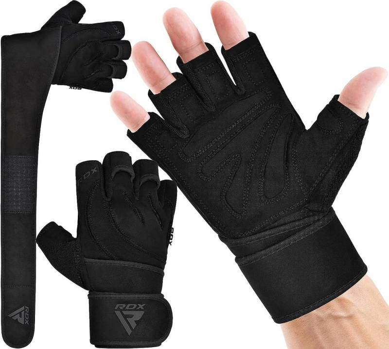 RDX Trainingshandschuhe RDX Fitness Handschuhe Trainingshandschuhe Lang Handgelenkstütze Sport von RDX