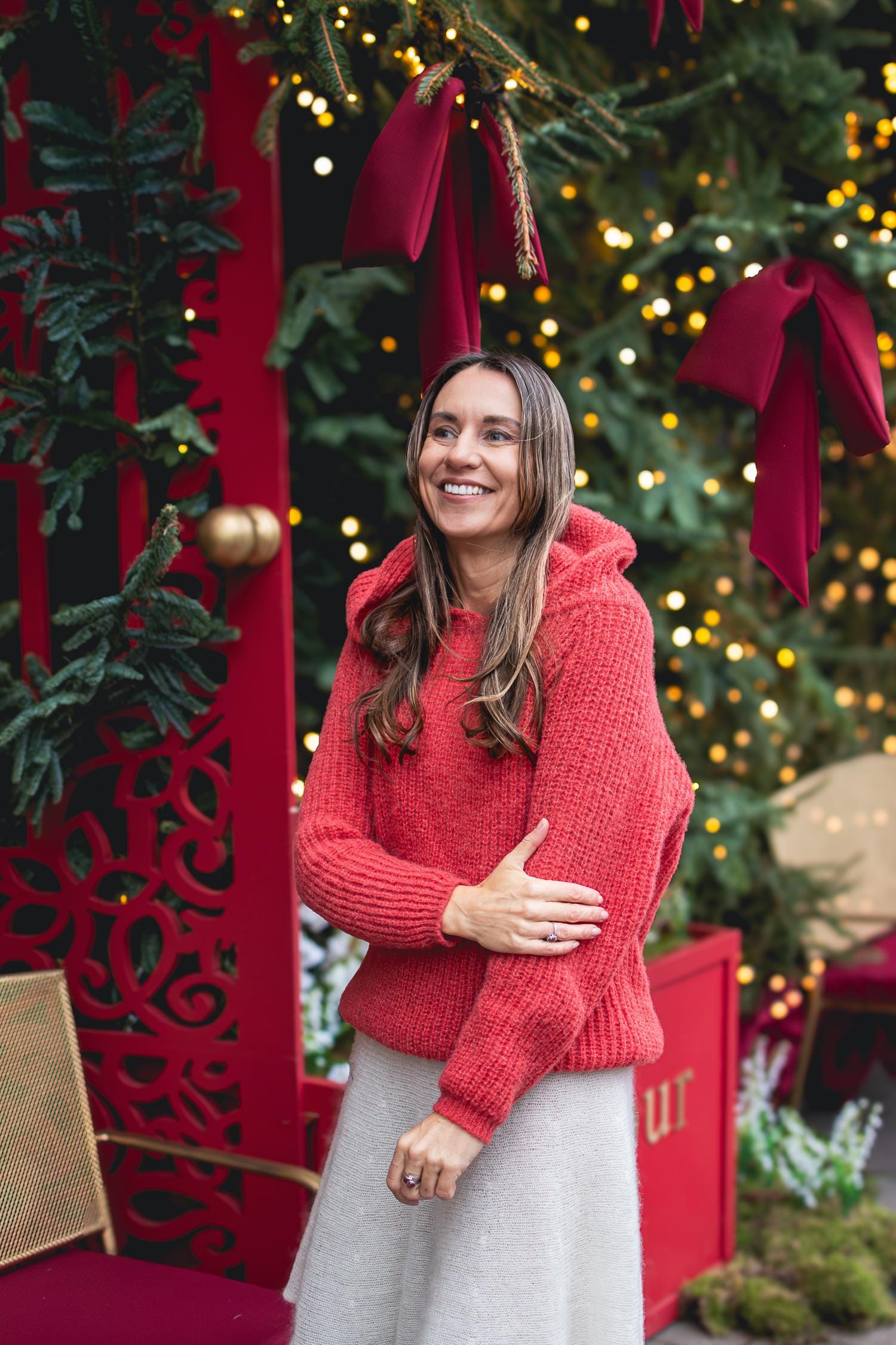 Handgestrickter Coral Alpaka Seide Pullover - Weicher Weihnachtsgeschenk von RDesignStore