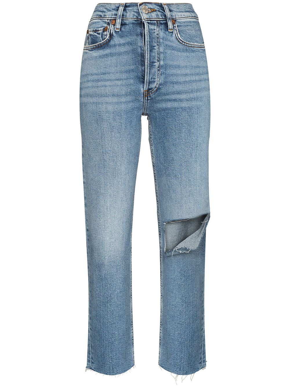 RE/DONE Stove Pipe Jeans - Blau von RE/DONE