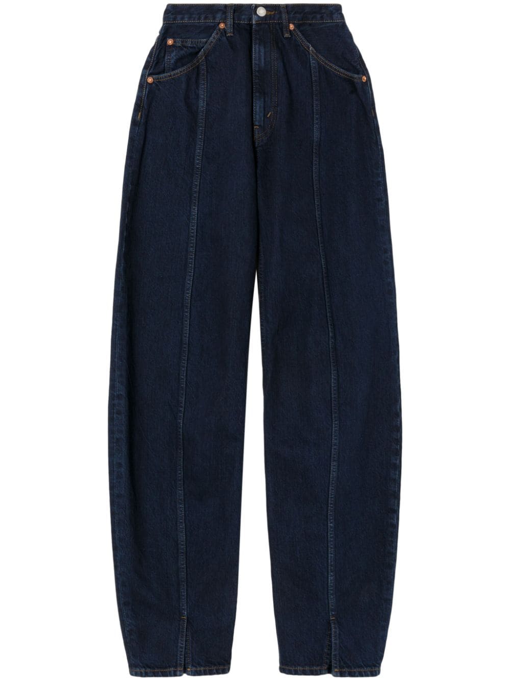 RE/DONE Wide-Leg-Jeans mit hohem Bund - Blau von RE/DONE