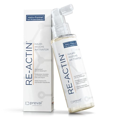 RE-ACTIN® Haarwuchs Aktivator I 100 ml I Das Original mit 3% Redensyl® I Hormonfrei I Für Männer & Frauen bei Haarausfall & zum Reaktivieren des Haarwuchses I Made in Germany von RE-ACTIN