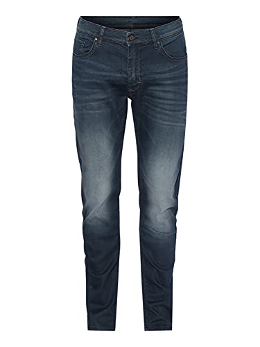 RE-ZO Herren Jeans-Hose Regular-Fit Used-Look normaler Bund Jog Jeans, Farbe:Dunkelblau, Größe:W31/L32 RE-ZO Herren Jeans-Hose Regular-Fit Used-Look normaler Bund Jog Jeans, Farbe:Dunkelblau, Größe:W31/L32 von RE-ZO