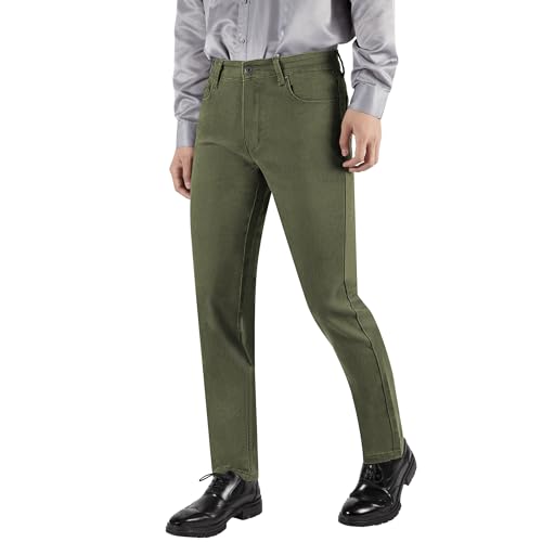 RE&X Jeans Herren Jeans Stretch Dating Radfahren Arbeit Freizeit Levis Herren Jeans, türkis, 48 von RE&X JEANS COUTURE