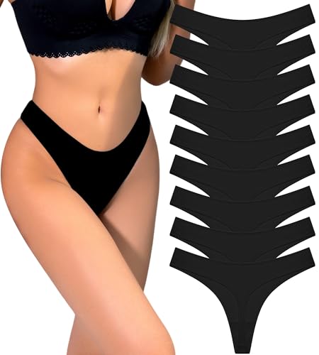 READY TO LOVE String Tanga Damen Baumwolle Sexy Unterhosen Damen Baumwoll Unterwäsche Frauen Bikini Set Slip Tangas Pantys Damen Cotton Thongs Underwear Women 9er Pack von READY TO LOVE