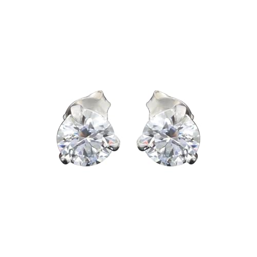 REAL-GEMS Zertifizierte natürliche Diamant-Ohrstecker für Damen aus 925er Sterlingsilber mit mehreren Karat- und Farboptionen, 3, Sterling Silber, Diamant REAL-GEMS Zertifizierte natürliche Diamant-Ohrstecker für Damen aus 925er Sterlingsilber mit mehreren Karat- und Farboptionen, 3, Sterling Silber, Diamant von REAL-GEMS