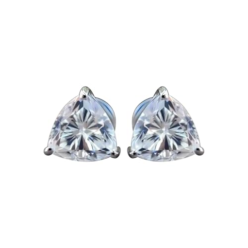 REAL-GEMS Zertifizierte natürliche Diamant-Ohrstecker für Damen aus 925er Sterlingsilber mit mehreren Karat- und Farboptionen, 3.2, Sterling Silber, Diamant REAL-GEMS Zertifizierte natürliche Diamant-Ohrstecker für Damen aus 925er Sterlingsilber mit mehreren Karat- und Farboptionen, 3.2, Sterling Silber, Diamant von REAL-GEMS