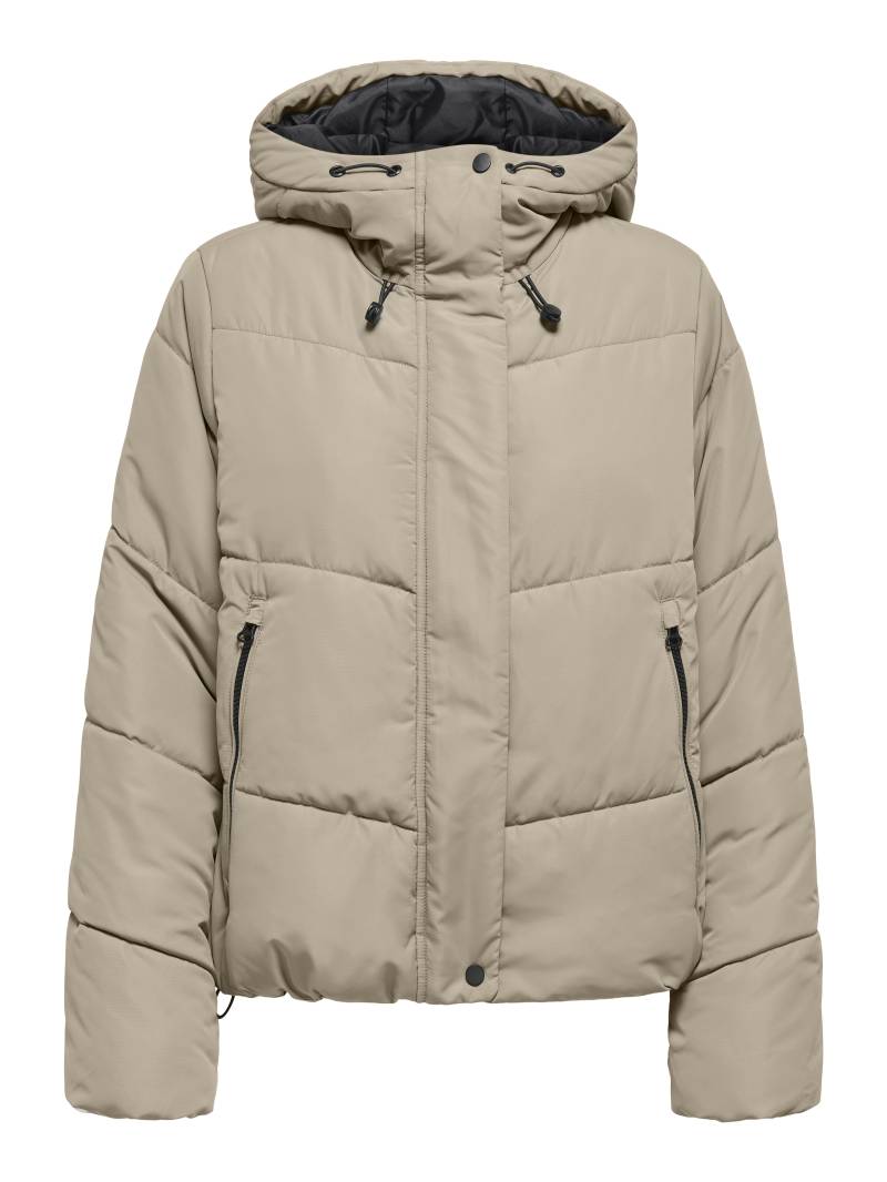 ONLY - ONLMAGGI LIFE SHORT PUFFER CC OTW silver mink - Gr. - M von ONLY
