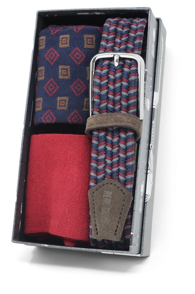 REAL GUYS by J.PLOENES Socken (2-Paar) Set mit 2 Paar modische Socken und Gürtel von REAL GUYS by J.PLOENES